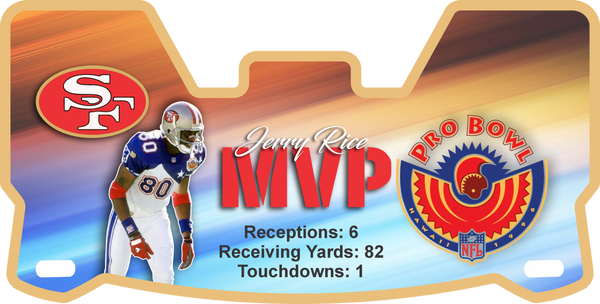 Jerry Rice 49ers Helmet Visor Full Size