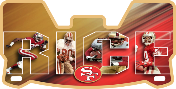 Jerry Rice 49ers Helmet Visors Full Size