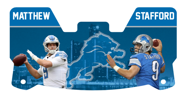 Detroit Lions Matt Stafford Helmet Visors Full Size