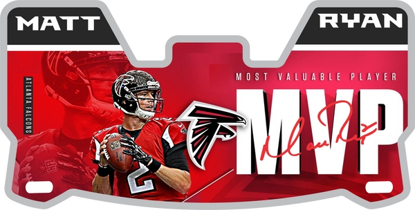 Matt Ryan Falcons Helmet Visors Full Size