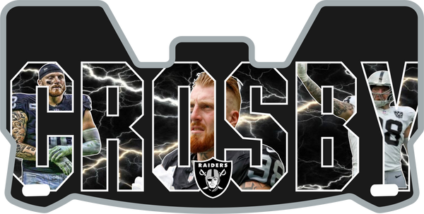 Raiders Maxx Crosby Helmet Visors Full Size