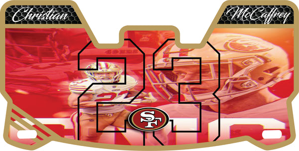 Alex Smith 49ers Helmet Visors Full Size