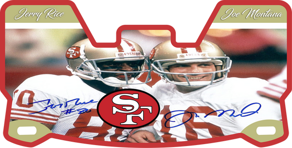 49ers Team Design Helmet Visor Full Size – KABRA 49ers Team Design Helmet Visor Full Size – KABRA