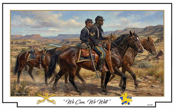 We Can, We Will ! 9th Cavalry Buffalo Soldier Print