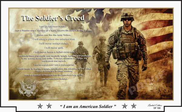 The Soldier's Creed Limited Edition Print