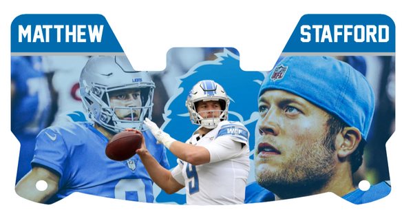 Detroit Lions Matt Stafford Helmet Visors Full Size