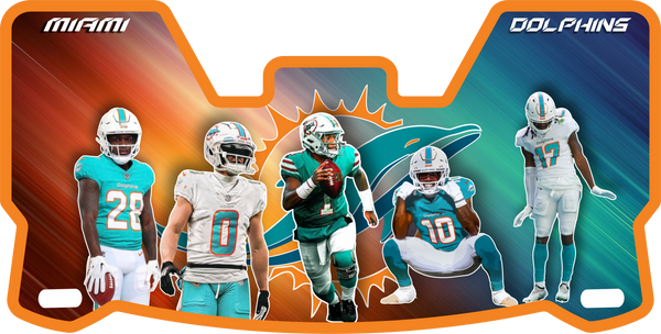 Miami Dolphins Players (2) Helmet Visors Full Size