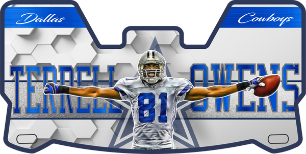 Dallas Cowboys Helmet Visors Full Size # 2