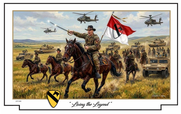 1st Cavalry Division - Living the Legend - Design 1