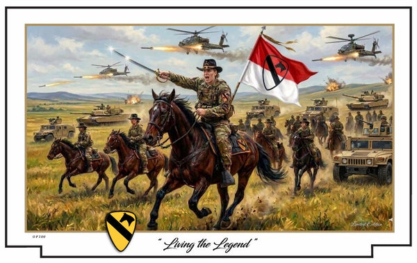 1st Cavalry Division - Living the Legend - Design 1