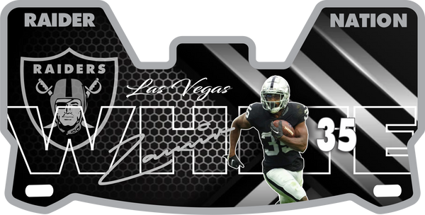 Raiders Players Helmet Visors Full Size