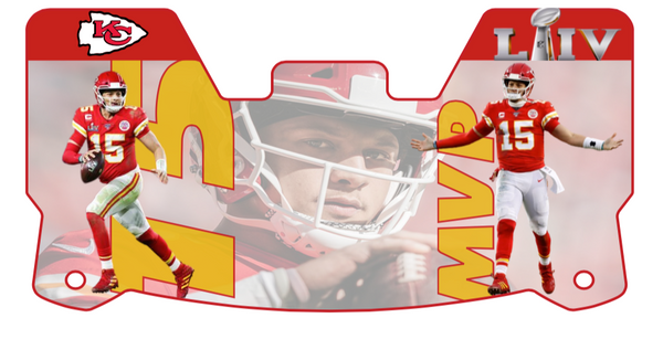 Chiefs Players Helmet Visors Full Size