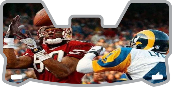Jerry Rice 49ers Helmet Visor Full Size