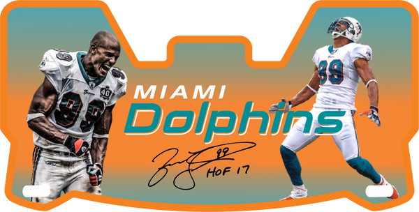 Miami Dolphins Players Helmet Visors Full Size