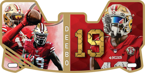 Debow Samuels 49ers Helmet Visor Full Size – KABRA