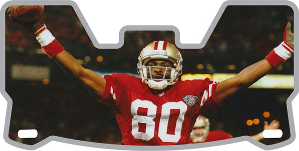 Jerry Rice 49ers Helmet Visor Full Size