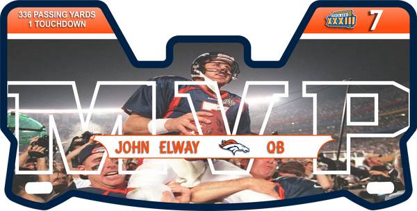 John Elway Broncos Helmet Visors Full Size