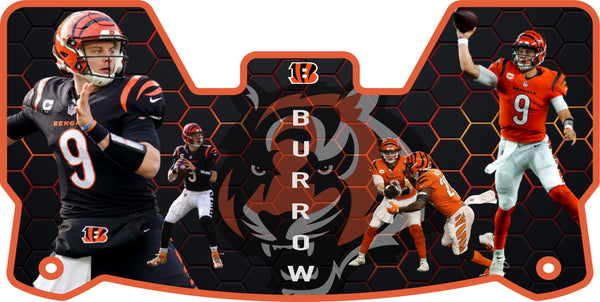 Bengals Joe Burrow Players Helmet Visor Full Size