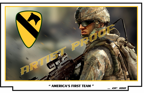 1st CAV -  America's First Team! Limited Edition Print