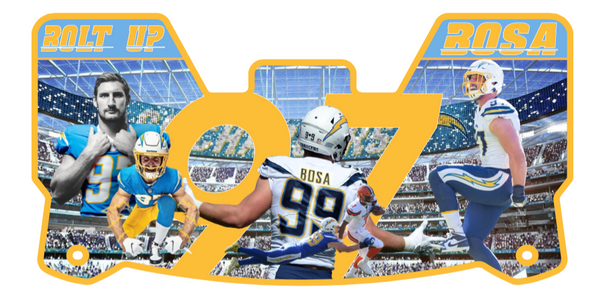 Chargers Players Helmet Visors Full Size