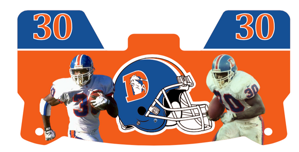 Broncos Players Helmet Visors Full Size